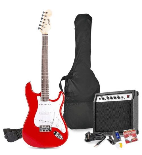MAX GIGKIT PACK ΗΛΕΚΤΡΙΚΗ ΚΙΘΑΡΑ ΜΕ ΕΝΙΣΧΥΤΗ ΣΕ ΚΟΚΚΙΝΟ